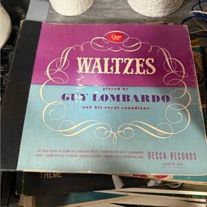 Guy Lombardo Waltzes Vinyl Record - Purple and Blue